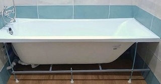 Установка акриловой ванны в Пыть-яхе - Профессиональный монтаж от СантехДомПть от 4180 рублей.